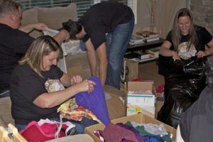 Vancouver Affiliate Marketing Sorts Clothes for Donation